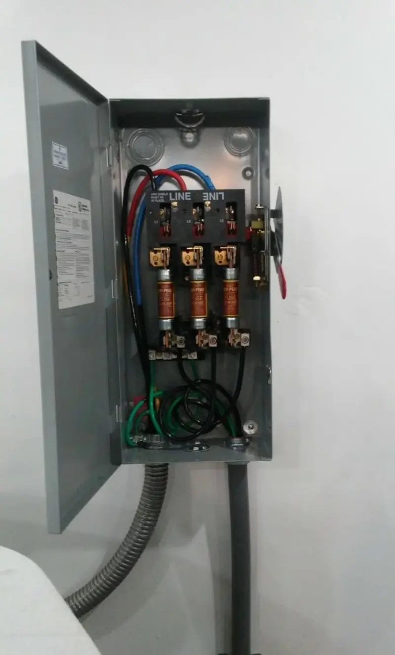 Three-phase disconnect switch installed for Electrical Wiring & Rewiring in Corry
